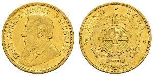 1/2 Pond / 1/2 Sovereign Afrique du Sud (1910 - ) Or Paul Kruger (1825 - 1904)