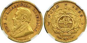 1/2 Pond / 1/2 Sovereign Afrique du Sud (1910 - ) Or Paul Kruger (1825 - 1904)