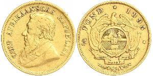 1/2 Pond / 1/2 Sovereign Afrique du Sud (1910 - ) Or Paul Kruger (1825 - 1904)