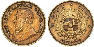 1/2 Pond / 1/2 Sovereign Sudafrica (1910 - ) Oro Paul Kruger (1825 - 1904)
