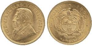 1/2 Pond / 1/2 Sovereign Sudafrica (1910 - ) Oro Paul Kruger (1825 - 1904)