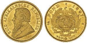 1/2 Pond / 1/2 Sovereign Sudafrica (1910 - ) Oro Paul Kruger (1825 - 1904)