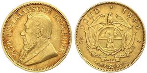 1/2 Pond / 1/2 Sovereign Sudafrica (1910 - ) Oro Paul Kruger (1825 - 1904)