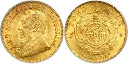 1/2 Pond / 1/2 Sovereign Sudáfrica (1910 - ) Oro Paul Kruger (1825 - 1904)