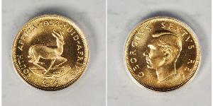 1/2 Pound South Africa (1910 - ) Gold George VI (1895-1952)