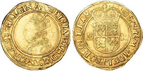 1/2 Pound Reino de Inglaterra (927-1649,1660-1707) Oro Isabel I (1533-1603)