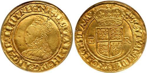 1/2 Pound Reino de Inglaterra (927-1649,1660-1707) Oro Isabel I (1533-1603)