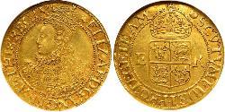 1/2 Pound 英格兰王国 金 Elizabeth I (1533-1603)