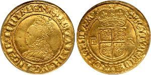 1/2 Pound 英格兰王国 金 Elizabeth I (1533-1603)