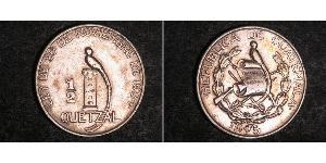 1/2 Quetzal Guatemala (1838 - ) Argento 