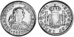 1/2 Real Nouvelle-Espagne (1519 - 1821) Argent Ferdinand VII d