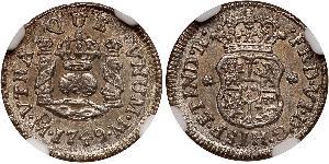 1/2 Real Nouvelle-Espagne (1519 - 1821) Argent Ferdinand VII d