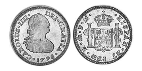 1/2 Real Nouvelle-Espagne (1519 - 1821) Argent Charles IV d