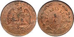 1/2 Real Mexique (1867 - ) Cuivre 