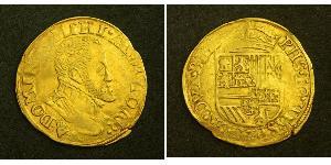 1/2 Real Habsburg Spain (1506 - 1700) Gold Philip II of Spain (1527-1598)