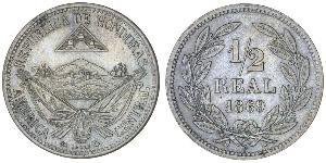 1/2 Real Honduras (1821 - ) Níquel/Cobre 