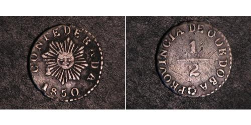1/2 Real Argentina Plata 