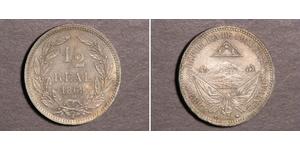 1/2 Real Honduras (1821 - ) Rame/Nichel 