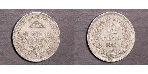 1/2 Real Honduras (1821 - ) Rame/Nichel 
