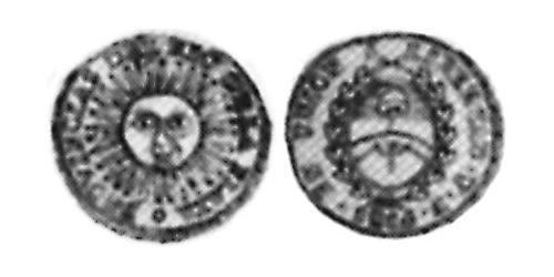 1/2 Real Vereinigte Provinzen des Río de la Plata (1810 -1831) Silber 