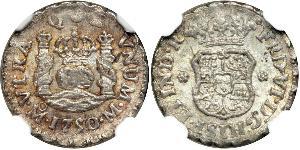1/2 Real Vizekönigreich Neuspanien (1519 - 1821) Silber Ferdinand VII. von Spanien (1784-1833)