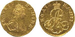 1/2 Rouble / 1 Poltina Empire russe (1720-1917) Or Catherine II (1729-1796)