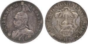 1/2 Rupee Afrique orientale allemande (1885-1919) Argent 