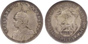 1/2 Rupee Afrique orientale allemande (1885-1919) Argent 