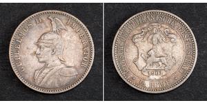 1/2 Rupee Africa Orientale Tedesca (1885-1919) Argento 