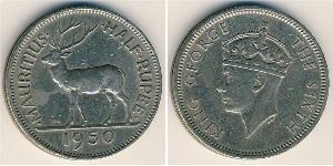 1/2 Rupee Mauritius (1968 - ) Kupfer/Nickel 