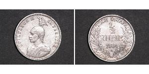 1/2 Rupee África Oriental Alemana (1885-1919) Plata 