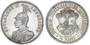 1/2 Rupee Deutsch-Ostafrika (1885-1919) Silber 