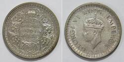 1/2 Rupee Indien Silber 