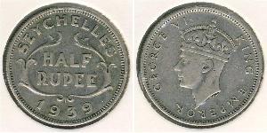 1/2 Rupee Seychelles (1976 - ) Silver George VI (1895-1952)