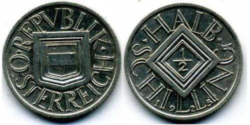 1/2 Shilling Primera República de Austria (1918-1934) Plata 