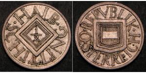 1/2 Shilling First Austrian Republic (1918-1934) Silver 