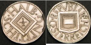 1/2 Shilling 奥地利第一共和国 (1919 - 1934) 銀 