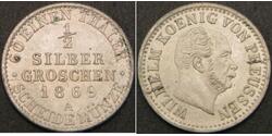 1/2 Silbergroschen Germania Argento 