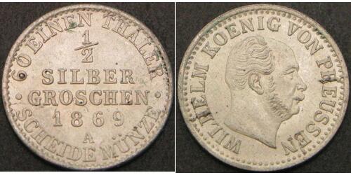 1/2 Silbergroschen Germany Silver 
