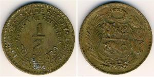 1/2 Sol Perú Bronce 