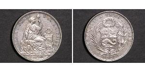 1/2 Sol Perú Plata 
