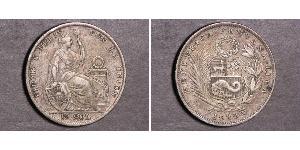 1/2 Sol Perú Plata 