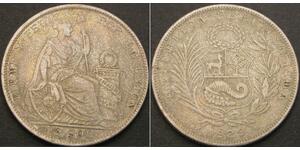 1/2 Sol Perú Plata 
