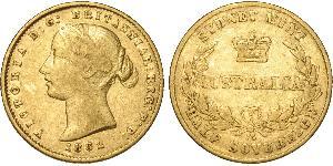 1/2 Sovereign Australia (1788 - 1939) Gold Victoria (1819 - 1901)