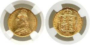 1/2 Sovereign Australia (1788 - 1939) Gold Victoria (1819 - 1901)