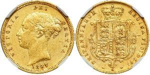 1/2 Sovereign Australia (1788 - 1939) Gold Victoria (1819 - 1901)