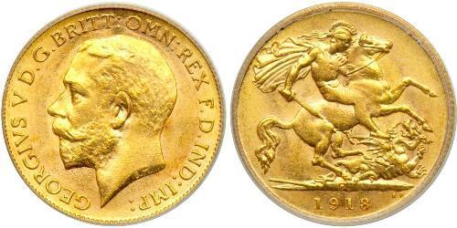 1/2 Sovereign Australia (1788 - 1939) Gold George V of the United Kingdom (1865-1936)