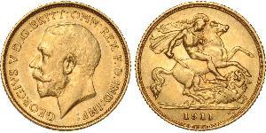 1/2 Sovereign Australien (1788 - 1939) Gold George V (1865-1936)