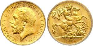1/2 Sovereign Australien (1788 - 1939) Gold George V (1865-1936)