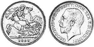 1/2 Sovereign Australien (1788 - 1939) Gold George V (1865-1936)